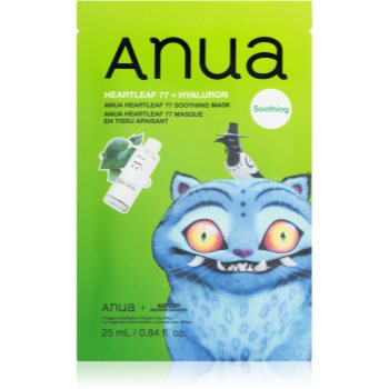 Anua K-Pop Demon Hunters Heartleaf 77% Soothing Mask mască textilă hidratantă cu efect calmant - imagine 2